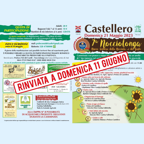 [RINVIATO] Castellero | Nocciolonga (edizione 2023)